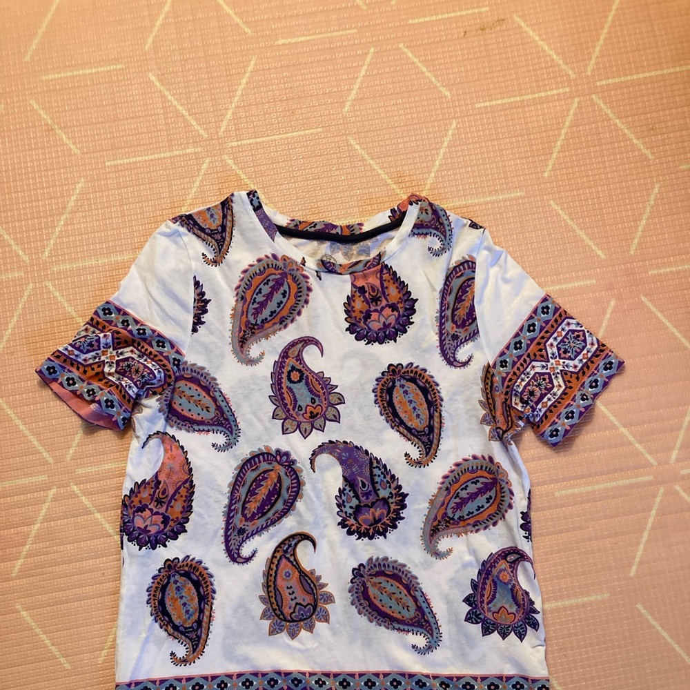 Tory Burch cotton tee paisley size S